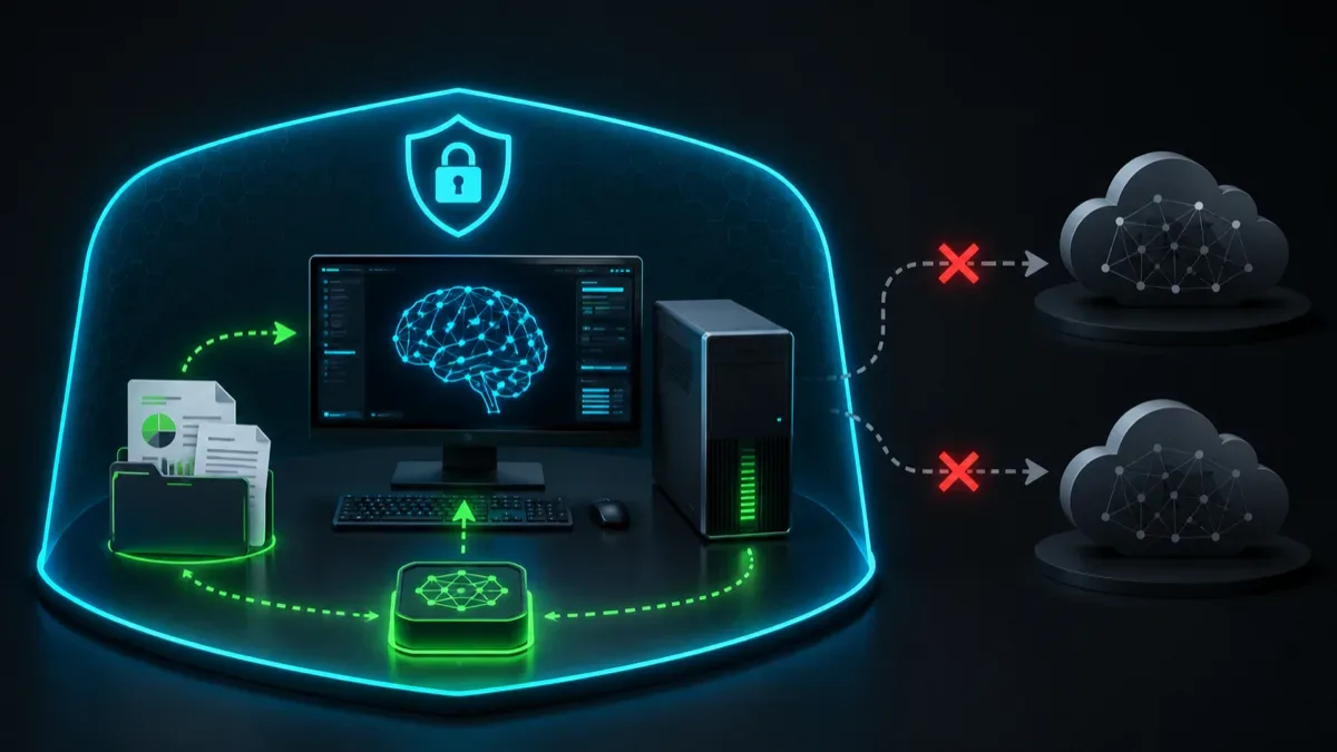 Граница приватности локального AI-роя: модель работает на машине, но инструменты, сеть, логи и зависимости могут выводить данные наружу.